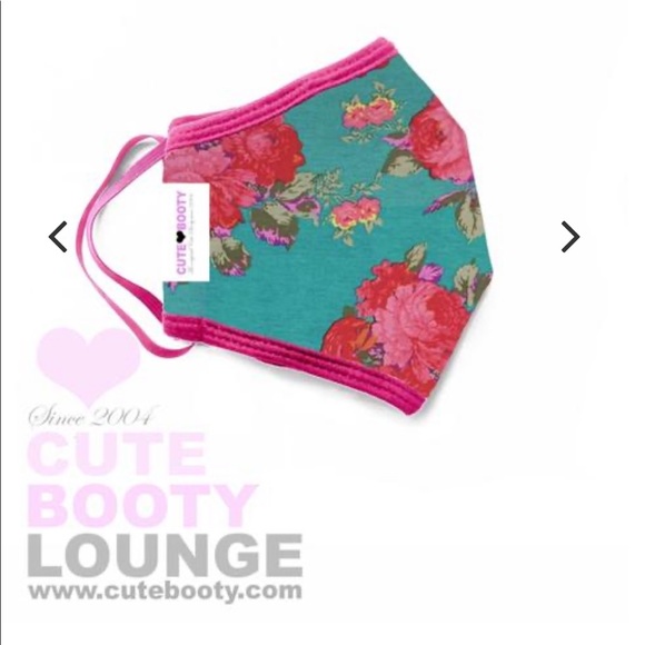 Cute Booty Lounge Accessories - Cute booty lodge floral mask